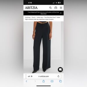 The Effortless Pant Wider- Wilfred crepe ***amazing pants!!!